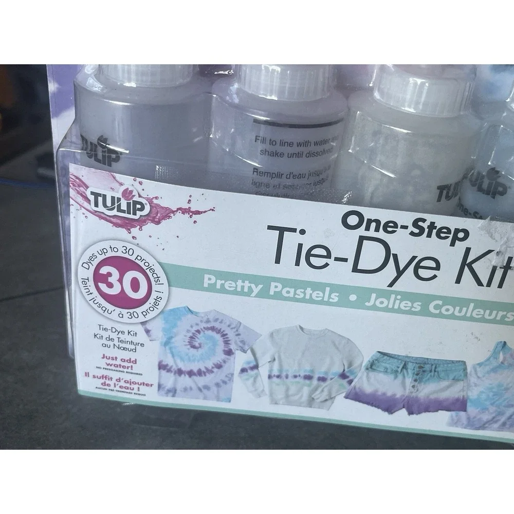 Tulip One‎ Step Fabric Tie Dye Kit: PRETTY PASTELS 5 Colors Dyes Art Craft NIB